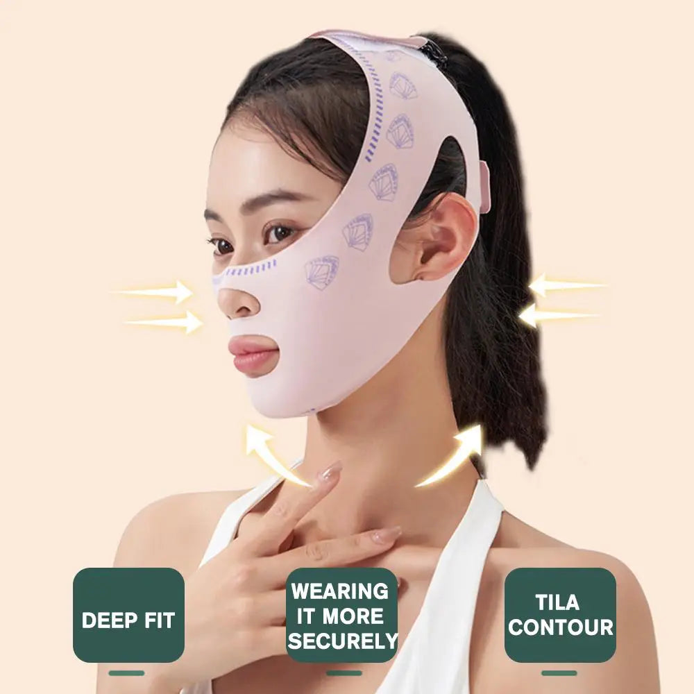 Anti-Wrinkle Face Lifting Mask with Chin Cheek Slimming Bandage V Line Lifting Strap for Beauty Health