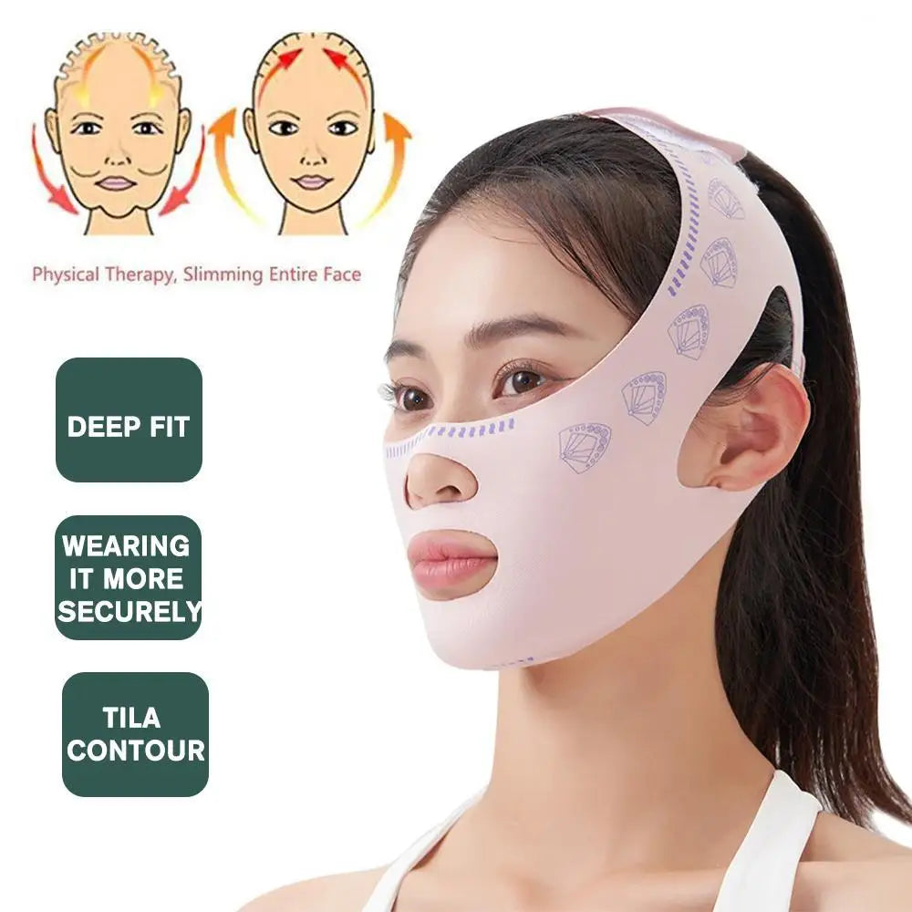 Anti-Wrinkle Face Lifting Mask with Chin Cheek Slimming Bandage V Line Lifting Strap for Beauty Health